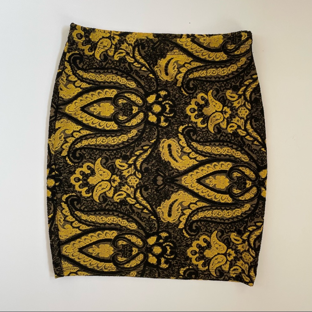 Topshop brocade mini skirt
